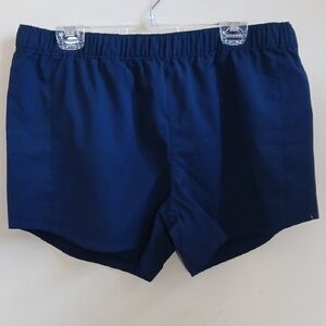 Columbia Navy Elastic Waist Shorts